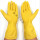 黄色乳胶手套5双