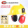 黄国标安全帽+(红色)插槽式耳罩