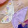 紫色花朵拼色吊带材料包送工具教程