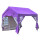涂银紫色3x3米顶布+围布