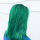 绿+褪色粉 染过黑发的拍