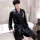 YZC龙纹袍男-奢华黑 带短裤