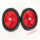 红色8寸发泡实心轮2个 直径21㎝加轴