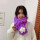 香芋紫围巾材料包（泡芙花不用织）+教程