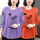 紫色橘红莲花长袖2件装