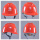 豪华V型/ABS安全帽国网标(红色)