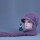 香芋紫(帽+围巾)