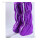 紫色高筒鞋（PVC底皮面）