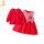 C款红色(裙子+衬衫)