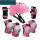 粉色7件套头盔+ 护膝+护肘+护掌