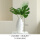 1棕榈叶3龟背叶+叶形陶瓷花瓶