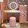 100粉色组合+智能镜+粉色圆凳