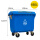 蓝色660L特厚/带盖(分类标) 铁柄/可回收物