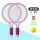【紫色】儿童球拍2支丨双人羽毛球拍