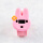透明 电子-粉色小兔子