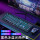 黑色冰蓝光键盘+YX110静音鼠标