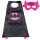 粉红蝙蝠侠披风+眼罩