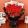33朵红玫瑰花束+礼袋灯串贺卡