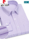 【长袖】细条纹紫
