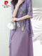 枝头花紫(5013)【妈妈装连衣裙】