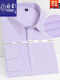 长 袖Q870-29浅紫小格