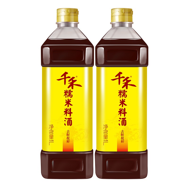 【京东超市】千禾 糯米料酒1L*2