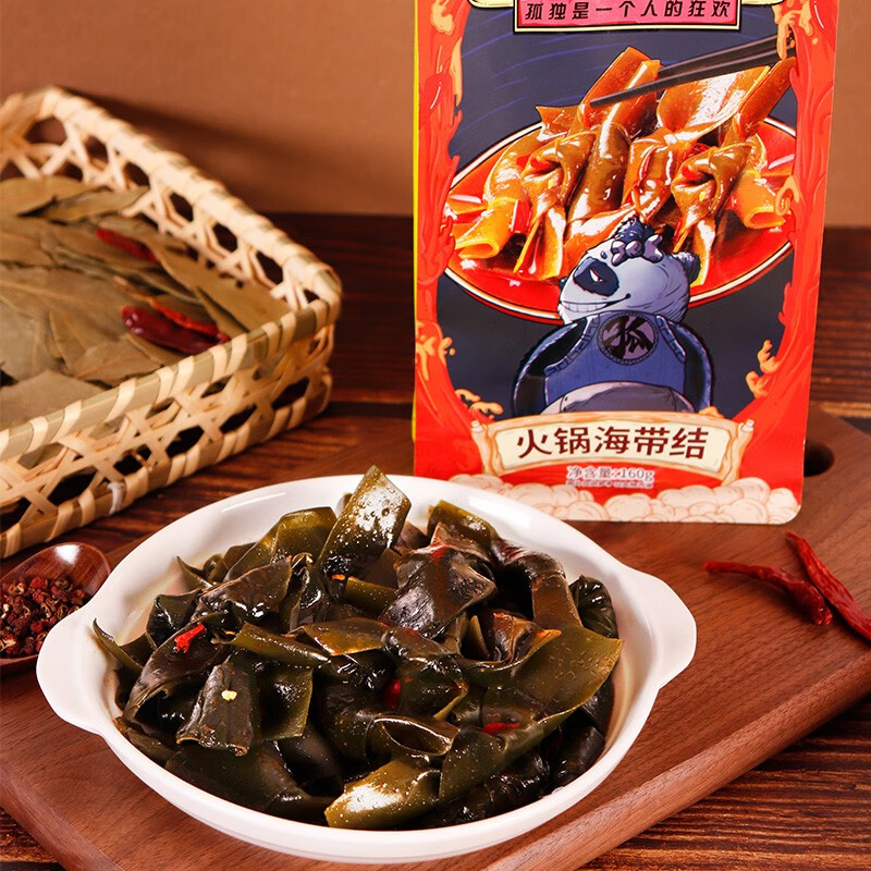 【官方旗舰店】麻辣海带结160g*3袋