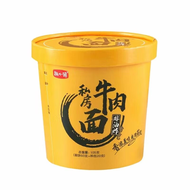 【旗舰店】妙趣友 私房牛肉面即食冲泡型 105g*6桶