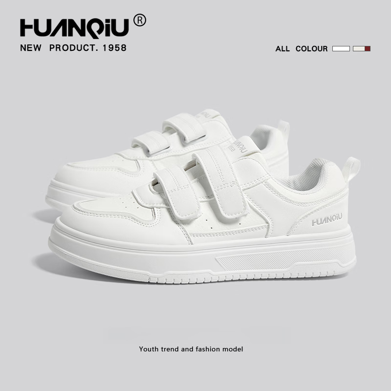 【实付59包邮】环球 女士复古经典百搭运动小白鞋