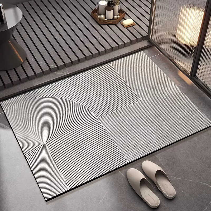 【JD旗舰店】金玉铭川 卫生间浴室简约地垫 40X60cm