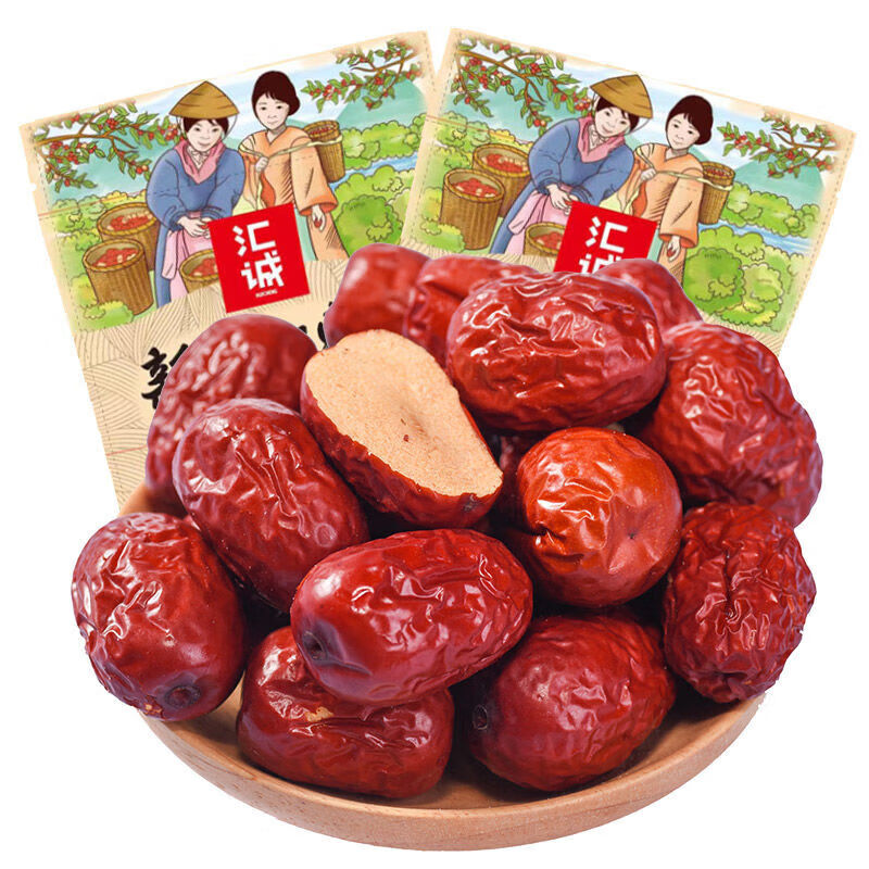 【JD旗舰店】有气派 新疆大红枣 500g*2袋