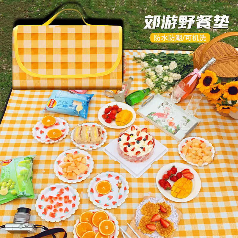 【JD旗舰店】洋臣 一次性便携可折叠野餐垫 1.5*2.0米