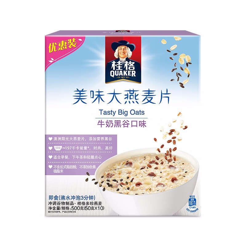 【京东旗舰店】桂格 谷物水果美味大燕麦片500g