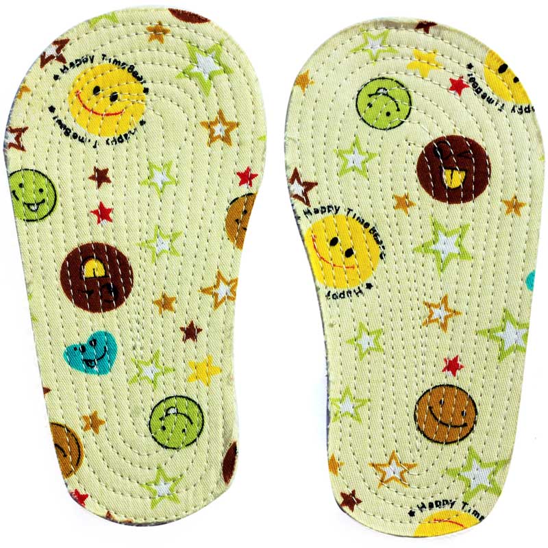 蓝贝璐 宝宝婴幼儿童纯棉布可剪裁手工鞋垫 l14301z 1双装颜色随机 15