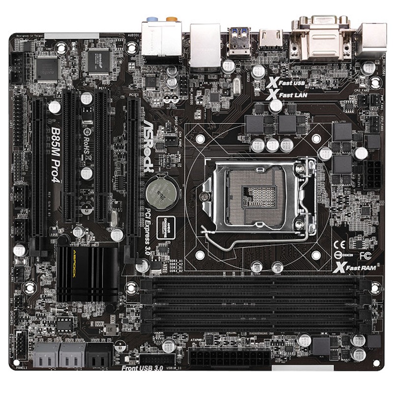 華擎(asrock) b85m pro4 主板(intel b85/lga 1150)