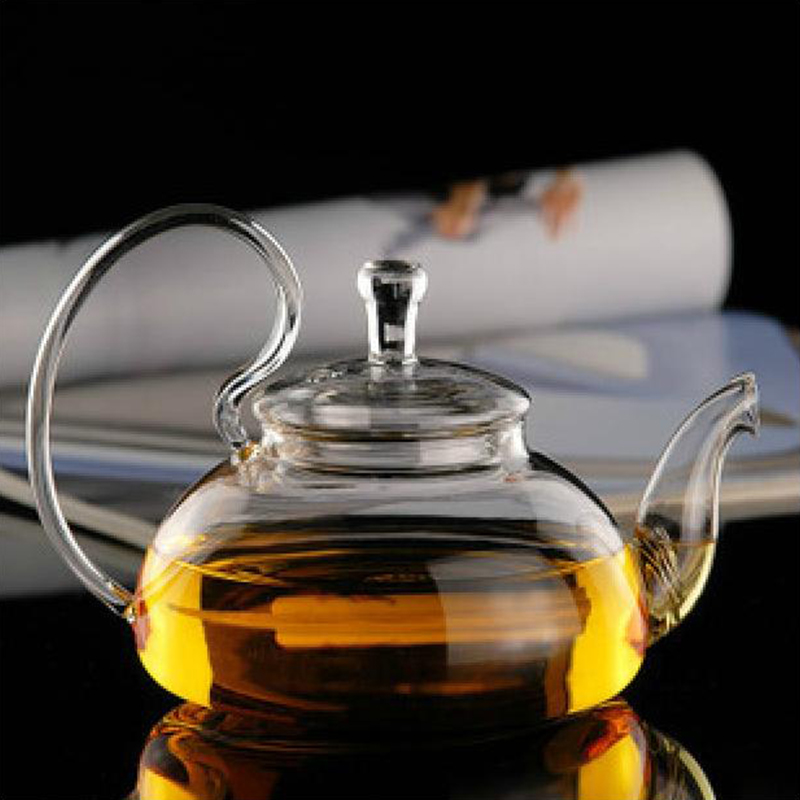 富润屋 创意个性耐热玻璃小茶壶 玻璃壶 茶具套装 玻璃茶具 大号【图