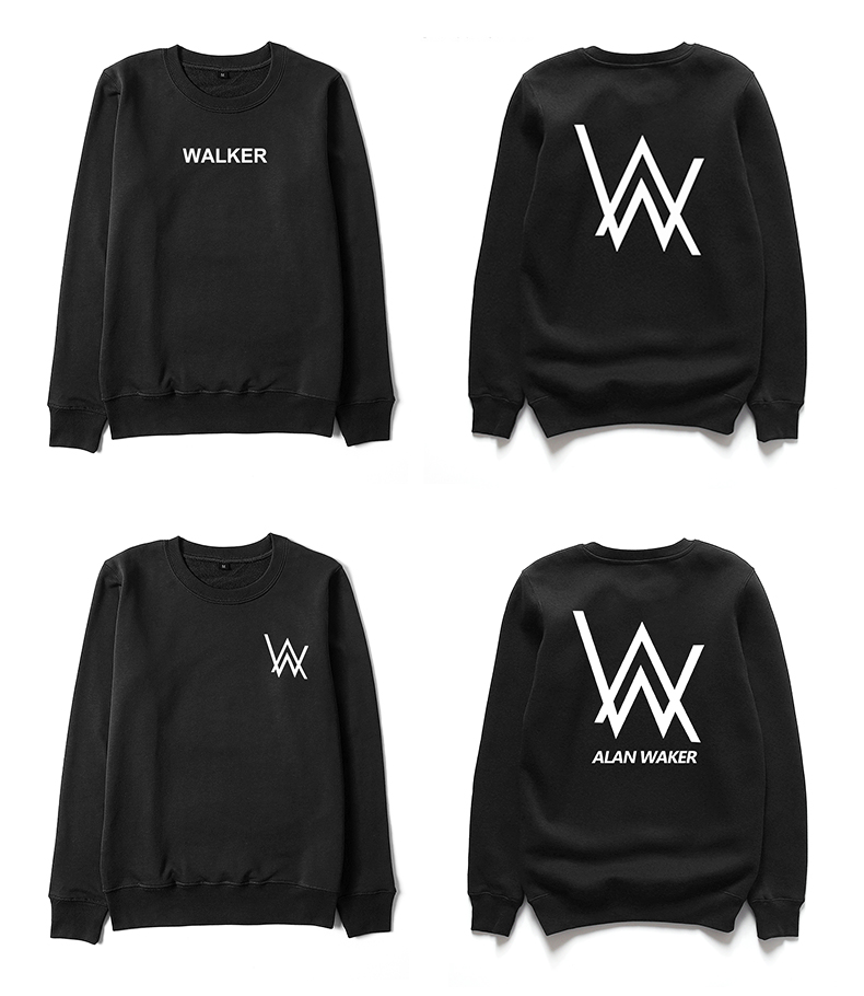 2019秋冬新品艾伦沃克卫衣男圆领alan walker同款faded