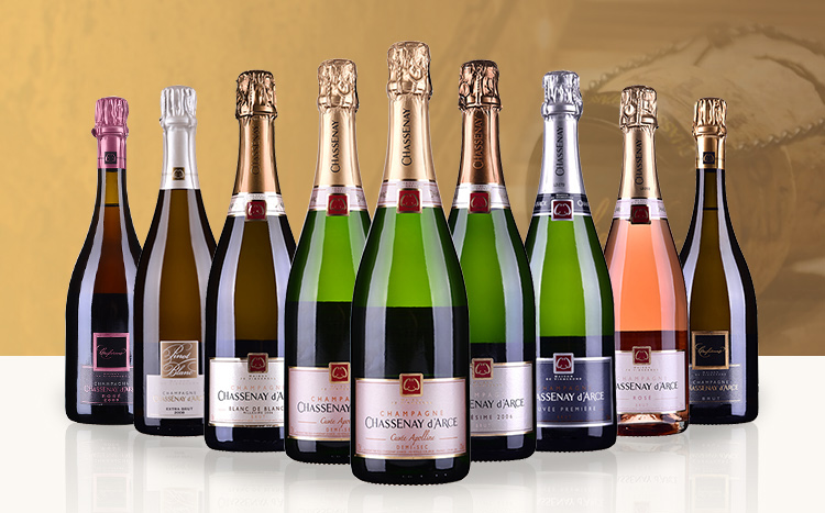 法国原瓶进口香槟产区香瑟妲半干香槟起泡葡萄酒750ml1瓶