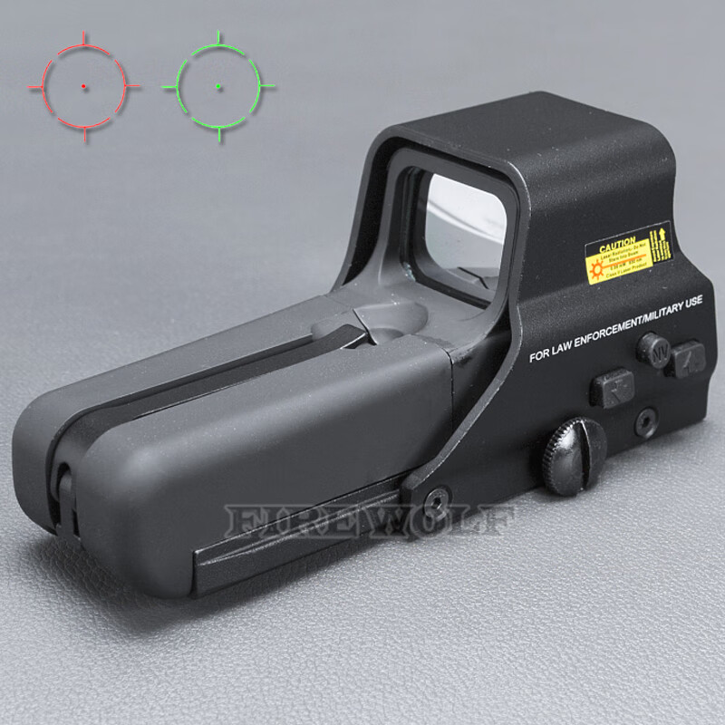 火狼553全息瞄准镜瞄准器55系列全息镜全息瞄1倍红绿点瞄准光学镜寻鸟