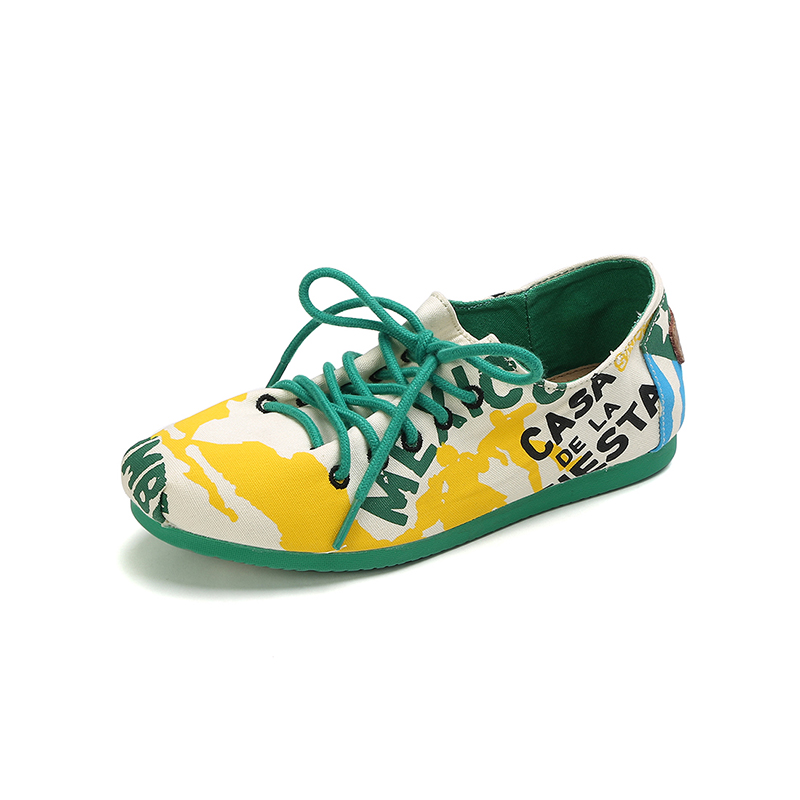 汤姆斯2015夏新款女士系带帆布鞋 时尚潮流鲨鱼鞋舒适平底布鞋tm