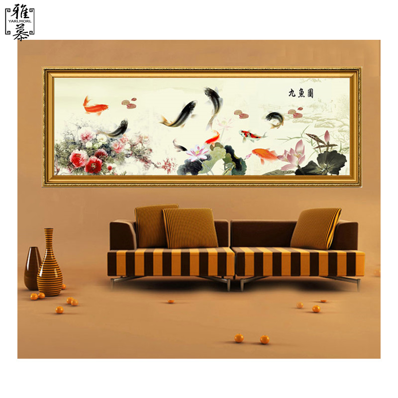 雅慕(yarlmorl) 新款雅慕dmc十字绣精准印花 客厅卧室横幅现代中式