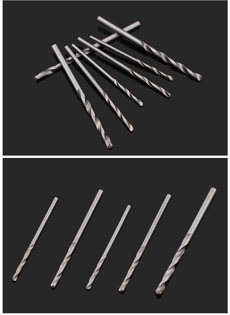 佰瑞特 diy小台钻麻花钻 迷你麻花钻 微型打孔针 0.4-3.