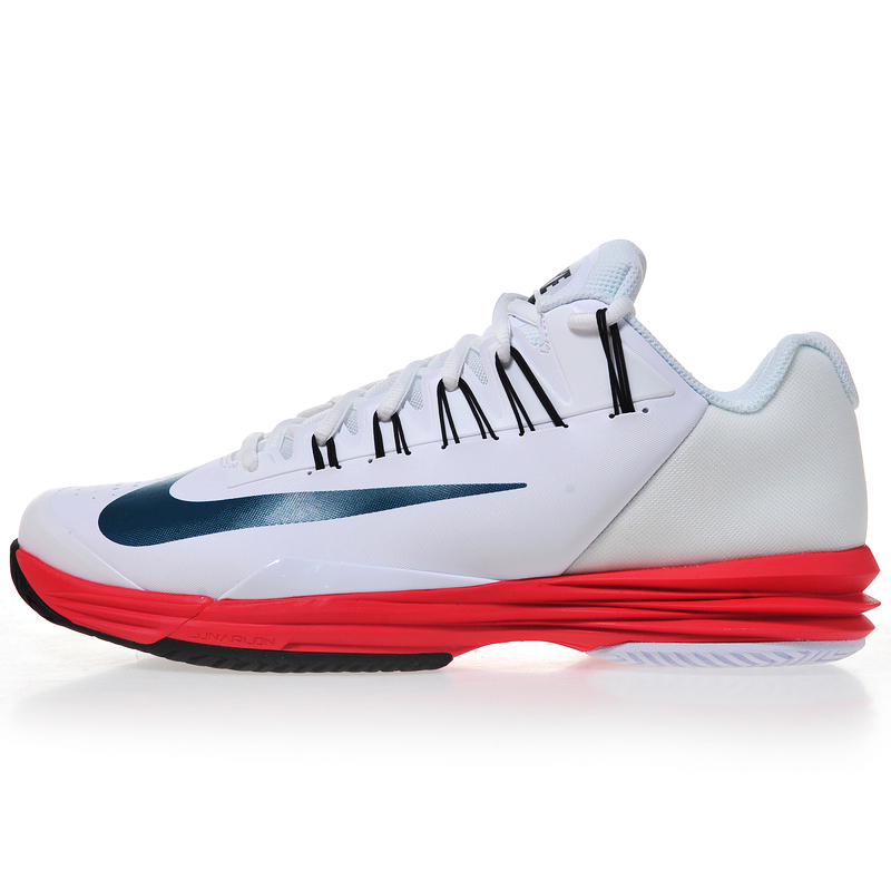 耐克nike lunar ballistec 男子网球鞋 631653 白红色136 40码/7