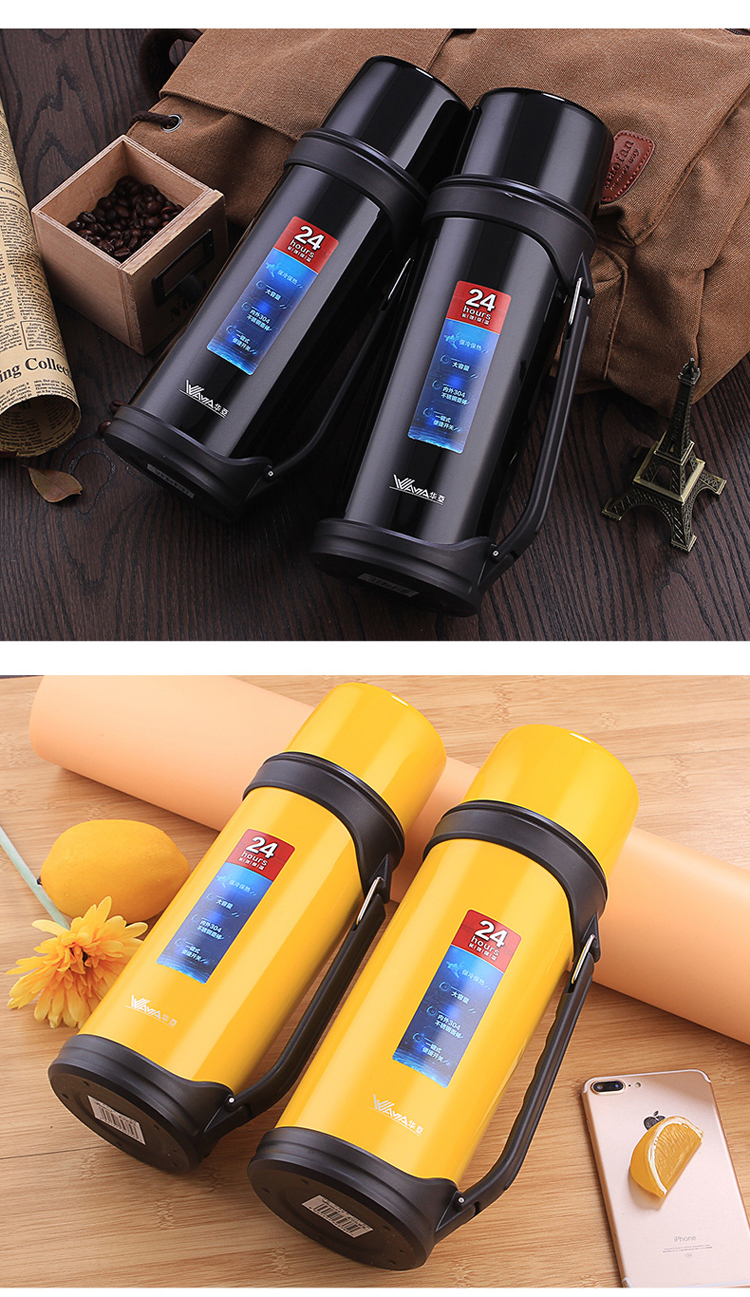 华亚保温壶大容量保温杯男户外304不锈钢暖壶瓶车载运动便携家用水壶