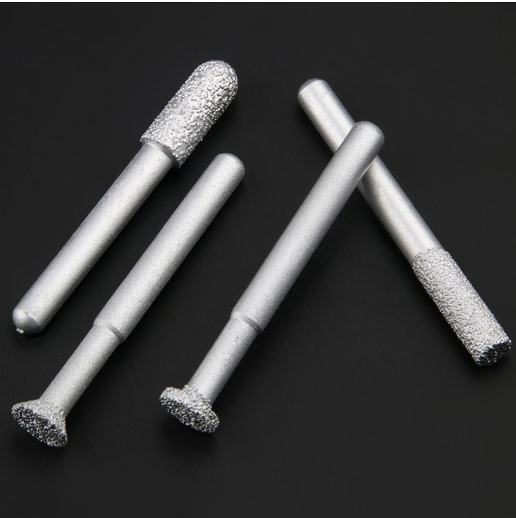 电磨机刀头石材钎焊金刚石雕刻刀磨头大理石砂岩雕刻刀