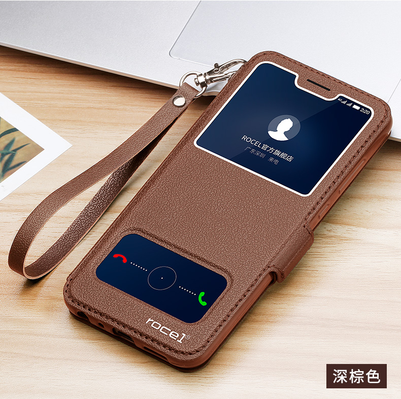 华济官方rocel华为荣耀9x手机壳畅玩20翻盖9xpro防摔v40保护套9a男女