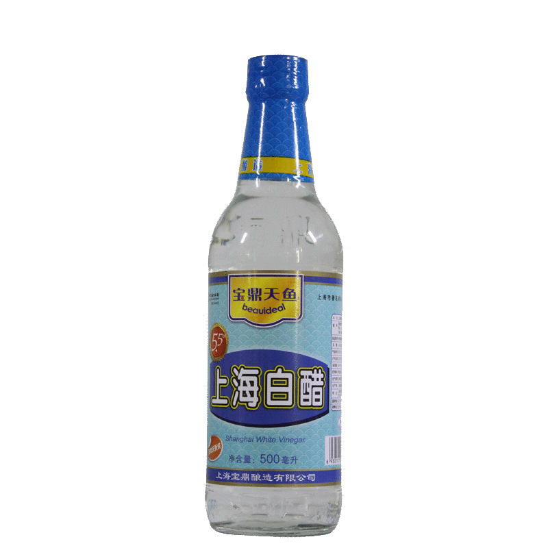 宝鼎天鱼上海白醋 (5.5度)500ml*12瓶 整箱