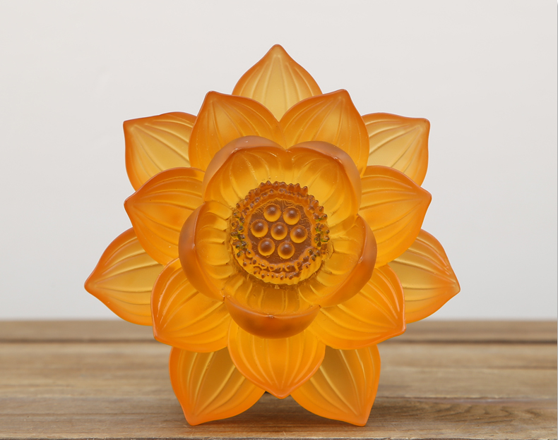 吉祥缘莲花灯佛灯led电池插电两用款家用长明灯佛堂供具摆件黄光45