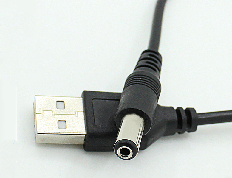 hbodierusb转dc55圆口孔台灯居优乐小风扇供电源线迷你小电扇充电线