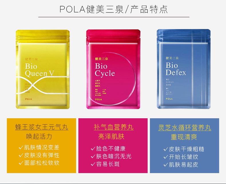 日本直邮宝丽（POLA） pola宝丽美白丸抗糖BA胶原蛋白抗糖口服液祛印 